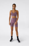 Sujetador Deportivo Champion Mujer Malva – Top BRA Nylon Relleno Extraíble Soporte Medio