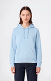 Sudadera mujer Champion capucha y logo pequeño 118404 Bs224 Azul - Puber Sports