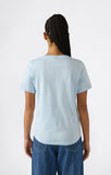 Camiseta mujer Champion cuello V 118409 BS224 Azul claro - Puber Sports