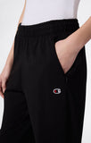 Pantalón mujer Champion bajo recto y cremallera bolsillos sin felpa 118740 negro - Puber Sports
