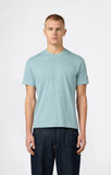 Camiseta Champion basica algodon premium logo pequeño bordado 220278 Azul claro - Puber Sports