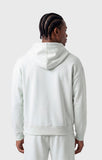 Sudadera Champion 222666 blanca con capucha vista por detrás