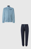 Conjunto Champion junior 307261 azul claro y marino con chaqueta y pantalón