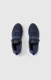 Zapatilla Champion Alpha Max Low marino vista lateral opuesta con banda azul royal