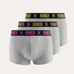 Calzoncillos MUNICH Hombre Boxer Pack 3 unidades Gris