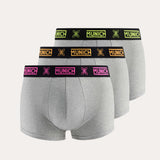 Calzoncillos MUNICH Hombre Boxer Pack 3 unidades Gris