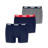 Calzoncillos Puma Boxer Pack 3 unidades 701234187 005 Marino gris