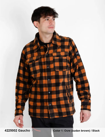 Camisa BCN GAUCHO trek poly 4225002 Cuadros OCRE