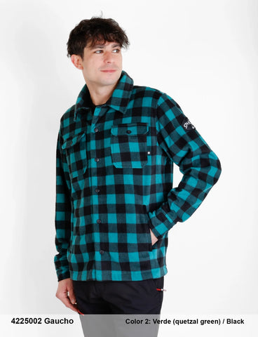 Camisa BCN GAUCHO trek poly 4225002 Cuadros Verde