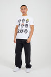 Camiseta Brave Soul con estampado MONOS 149LIBEW Blanco