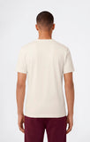 Camiseta Champion logo central bordado a tono 220273 Ys084 Beige