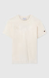 Camiseta Champion logo central bordado a tono 220273 Ys084 Beige