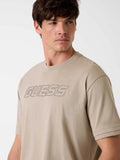 Camiseta Guess Hombre Beige Logo Central – Gustave Z6GI01 - Puber Sports