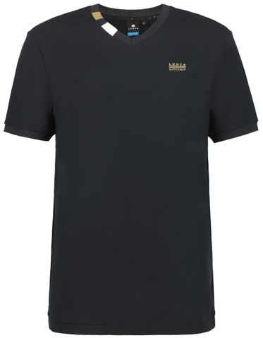 Camiseta Luhta hombre Aakkola cuello pico 37501 negro