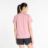 Camiseta New Balance mujer run ESSENTIALS WT41222 Rosa