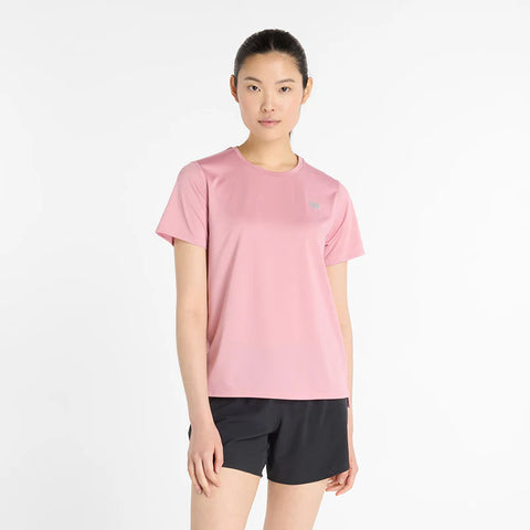 Camiseta New Balance mujer run ESSENTIALS WT41222 Rosa