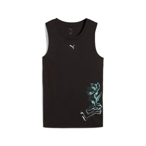 Camiseta mujer Puma tirantes GREEN TERRAINS 528079 01 negro