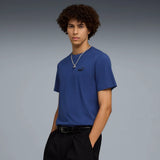 Camiseta Puma básica logo pequeño bordado 682535 47 azul jewel - Puber Sports