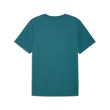 Camiseta Puma básica logo pequeño bordado en 2 colores 684717 41 azul esmeralda - Puber Sports