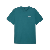 Camiseta Puma básica logo pequeño bordado en 2 colores 684717 41 azul esmeralda - Puber Sports