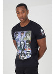 Camiseta Brave Soul CALAVERAS FAMOSOS legeb Negro