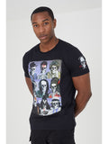 Camiseta Brave Soul CALAVERAS FAMOSOS legeb Negro