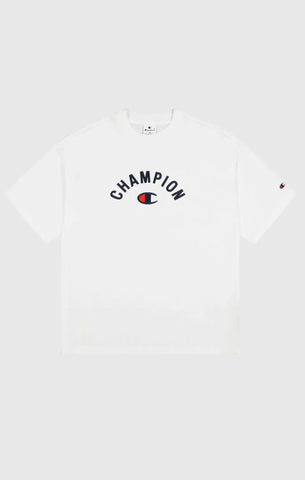 Camiseta Champion Icons logo bordado grande 220798 Blanco