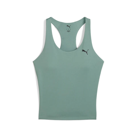 Camiseta Puma mujer top 2 en 1 525889 verde luna