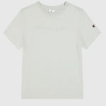 Camiseta mujer Champion logo grande bordado monotono 117650 GS Verde claro