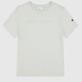 Camiseta mujer Champion logo grande bordado monotono 117650 GS Verde claro