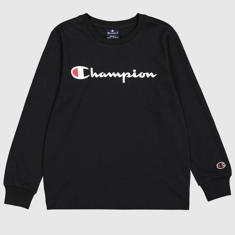 Camiseta niño Champion manga larga 3068830 KK001 negro
