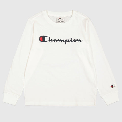 Camiseta niño Champion manga larga 3068830 ww001 blanco
