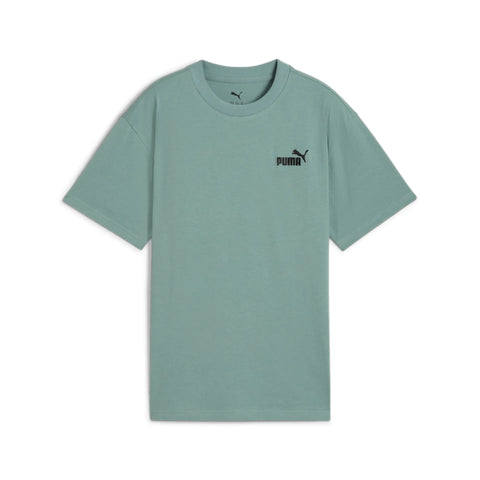 Camiseta niño Puma básica LOGO pequeño bordado 684920 30 verde luna