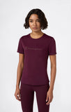 Camiseta Mujer Champion SS TEE Granate – Tejido Transpirable y Estilo Deportivo