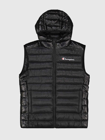 Chaleco anorak CHAMPION con capucha VEST 220341 negro
