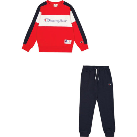 Chandal niño Champion sudadera + pantalón 306862 Rs011 Rojo