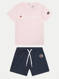 Conjunto Camiseta + short niña Champion 307055 PS195 Rosa
