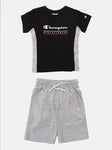 Conjunto Champion camiseta + short niño 306992 KK Negro
