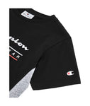 Conjunto Champion camiseta + short niño 306992 KK Negro