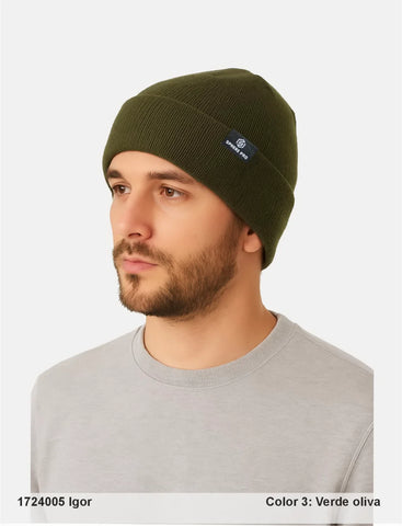 Gorro Bcn IGOR 1724005 verde kaki