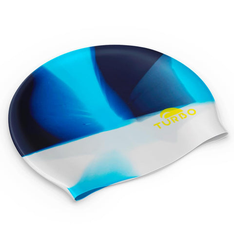 Gorro natación Turbo Silicona Marble 97003 06 Royal