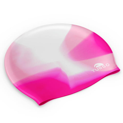 Gorro natación Turbo Silicona Marble 97003 016 Rosa