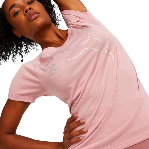 Camiseta runing mujer PUMA TRAIN FAVORITE 522420 23 rosa