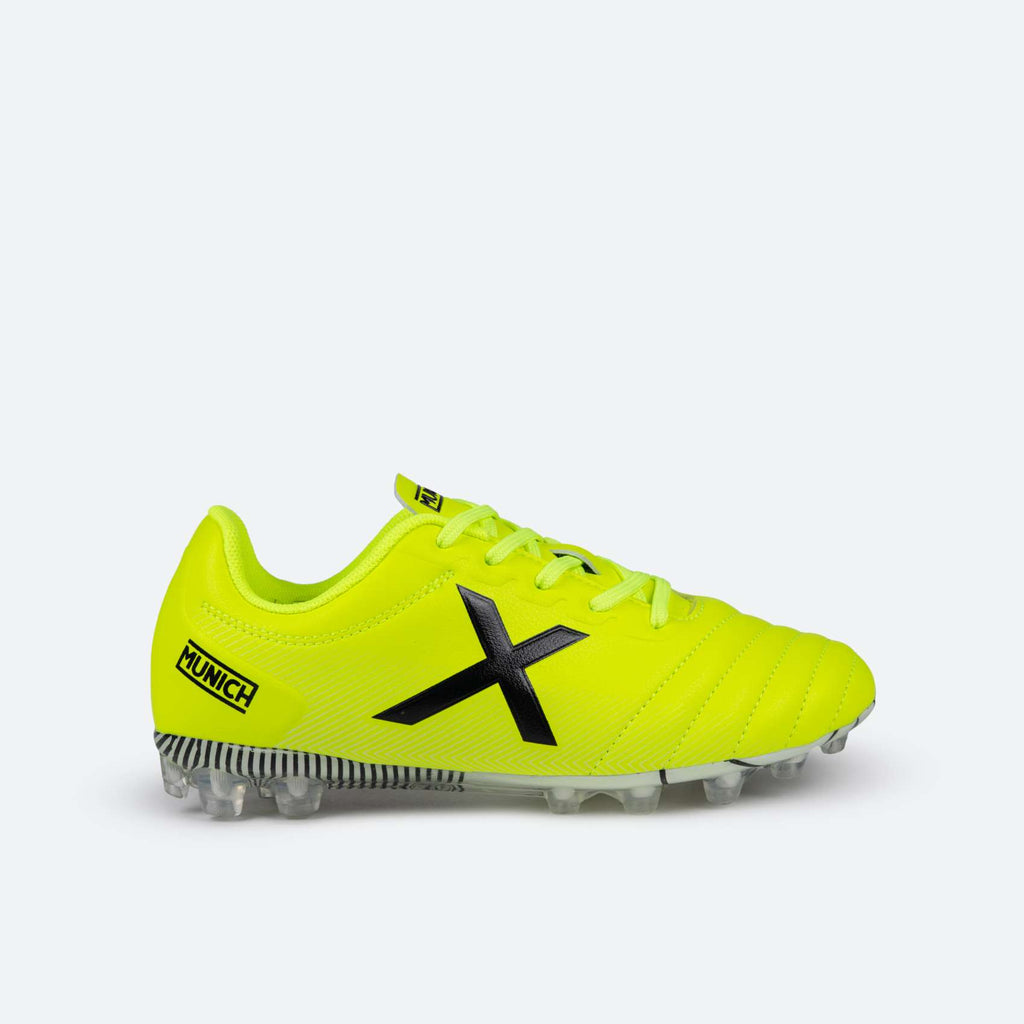 Botas futbol niño Munich Arenga Kid amarillo