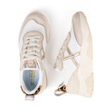 Zapatillas Munich WAVE 182 Blanco y Dorado – Mujer