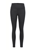 Malla Running Mujer Rukka Myllyoja | Negro 990 | Cintura Alta y Estampado Integral - Puber Sports