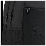 Mochila PUMA Buzz 091153 negra - Detalle compartimento frontal abierto