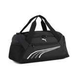 Bolsa PUMA Fundamental XS negra - Vista frontal con logo y franjas blancas