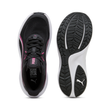 Zapatillas Puma 312413-16 negras y rosas, vista superior y suela