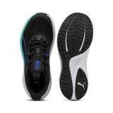 Zapatillas Puma 312413-17 negras y azules, vista superior y suela